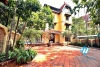 Big yard, swiming pool and five bedrooms house for rent in Tay Ho district, Ha Noi.